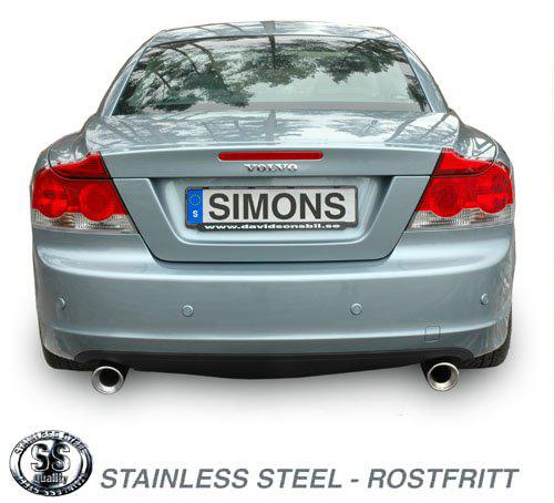 Sportovní výfuk Simons – VOLVO C70 Turbo T5 (2006–2013) - 019-HER