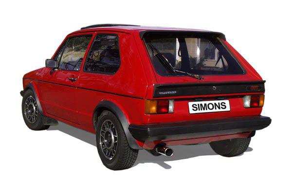 Sportovní výfuk Simons – VOLKSWAGEN Golf I/Golf I / Scirocco I (1974–1983) - 029-H