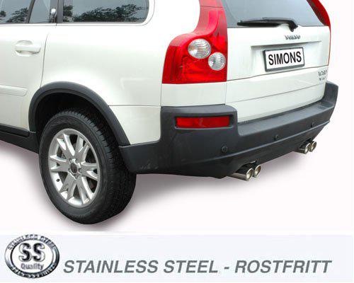 Sportovní výfuk Simons – VOLVO XC90 2.5T/T6/D5/V8 (2003–2014) - 02BDH9DR
