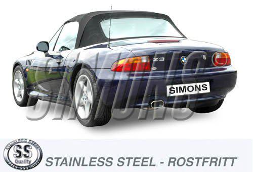 Sportovní výfuk Simons – BMW E36 Z3 1.8 8V (1995–2002) - 037-HCPR
