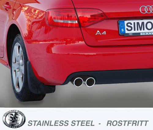 Sportovní výfuk Simons – AUDI A4 (B8) 2WD/Quattro 2.0TDI (2008–2016) / A5 (B8) 2WD/Quattro 2.0TDI (2006–2016) - 048-H6DR