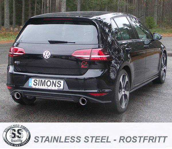 Sportovní výfuk Simons – VOLKSWAGEN Golf VII GTI 2.0 TSI (2012–2020) - 04ADHG1R