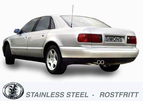 Sportovní zadní tlumič Simons – AUDI A8/S8 2WD/Quattro 2.5TDI/2.8/3.7/4.2I (1994–2002) - 0AA-BDR