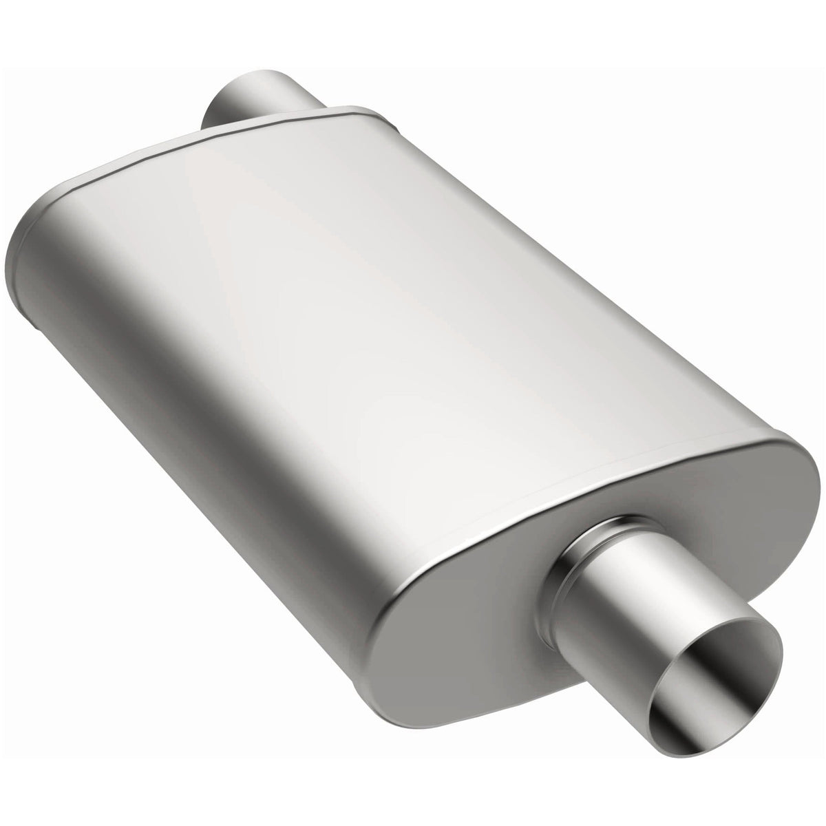 Tlumič výfuku MagnaFlow XL oválný 4 × 9 × 14″, vícekomorový, středový vstup / přesazený výstup