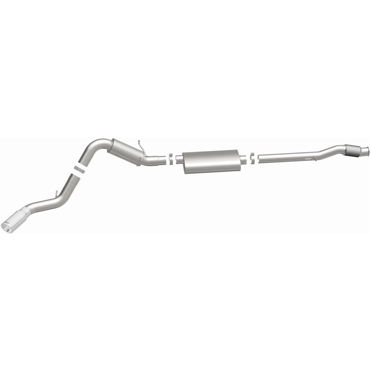 MagnaFlow Street Series cat-back výfuk – Chevrolet Silverado 1500 / GMC Sierra 1500 6,2 (2014–2018), leštěná koncovka - 15318