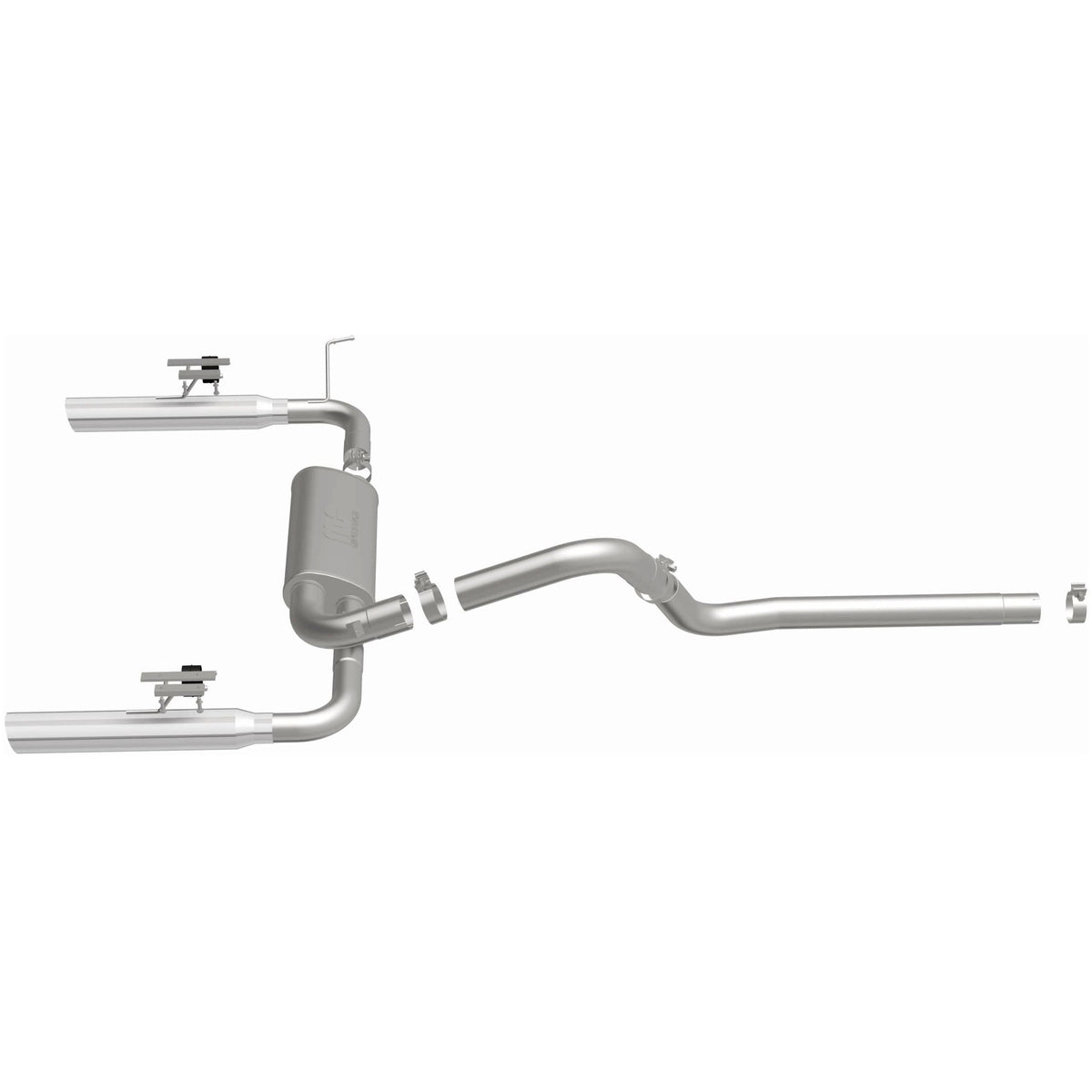 MagnaFlow Street Series cat-back výfuk – Chevrolet Camaro / Pontiac Firebird 5,7 (1998–2002), 2 koncovky rozděleně vzadu - 15684