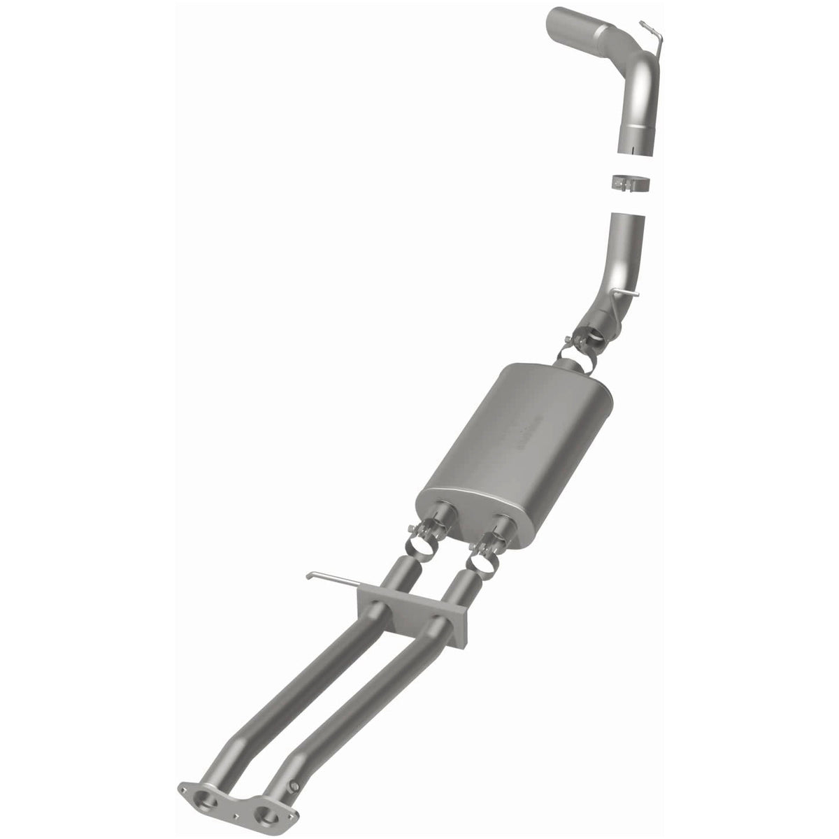 MagnaFlow Street Series cat-back výfuk – Chevrolet C1500 Suburban 5,7 (1996–1999) a další, leštěná koncovka Ø 4″, potrubí Ø 3,5″ - 15699