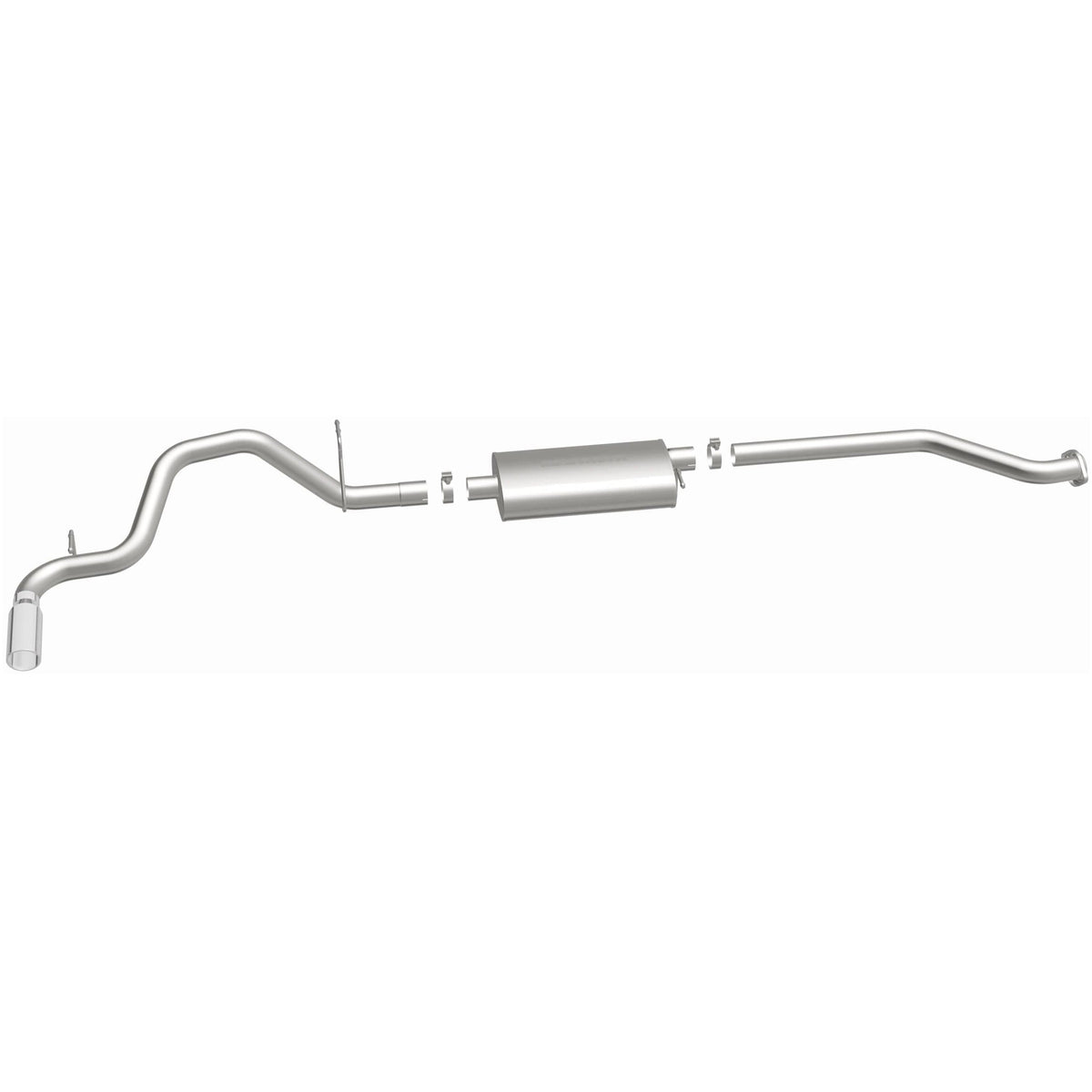 MagnaFlow Street Series cat-back výfuk – Chevrolet Silverado 1500 (2003–2006) / GMC Sierra 1500 (2003–2006) a další, jednostěnná leštěná koncovka Ø 4″, potrubí Ø 3″ - 15778