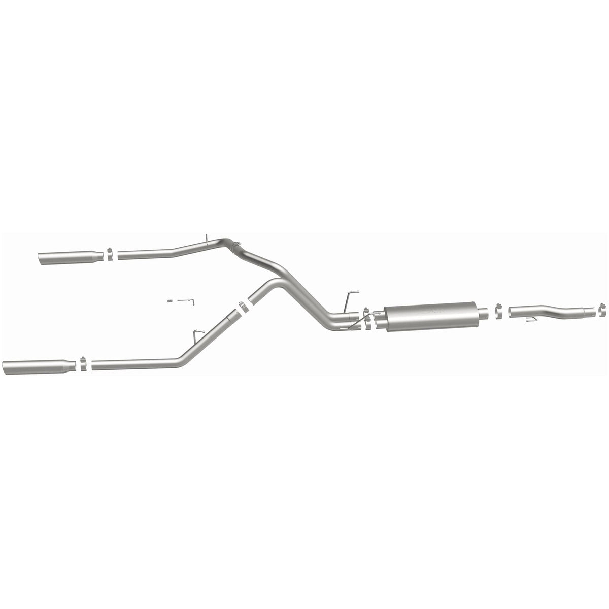 MagnaFlow Street Series cat-back výfuk – Dodge Ram 1500 (2002–2003), leštěné koncovky - 15813
