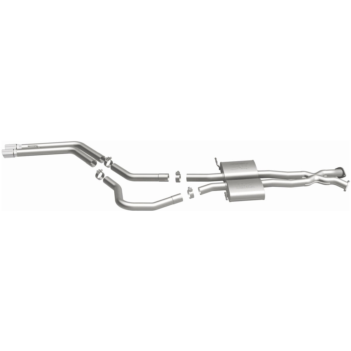 MagnaFlow Street Series cat-back výfuk – Pontiac GTO 5,7 (2004), 2 koncovky rovně vlevo vzadu - 15868