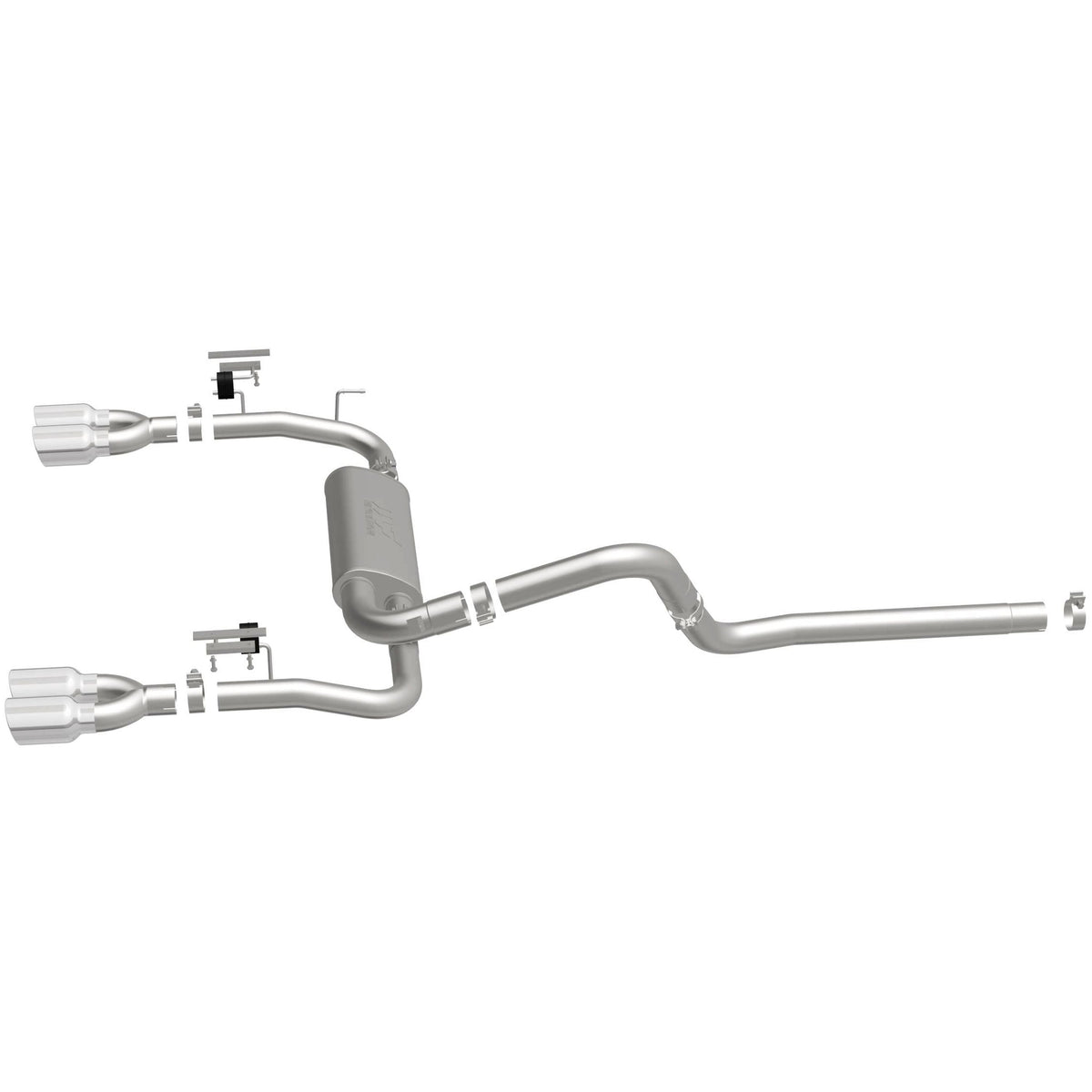 MagnaFlow Street Series cat-back výfuk – Chevrolet Camaro / Pontiac Firebird 5,7 (1998–2002), 4 koncovky rozděleně vzadu - 16723