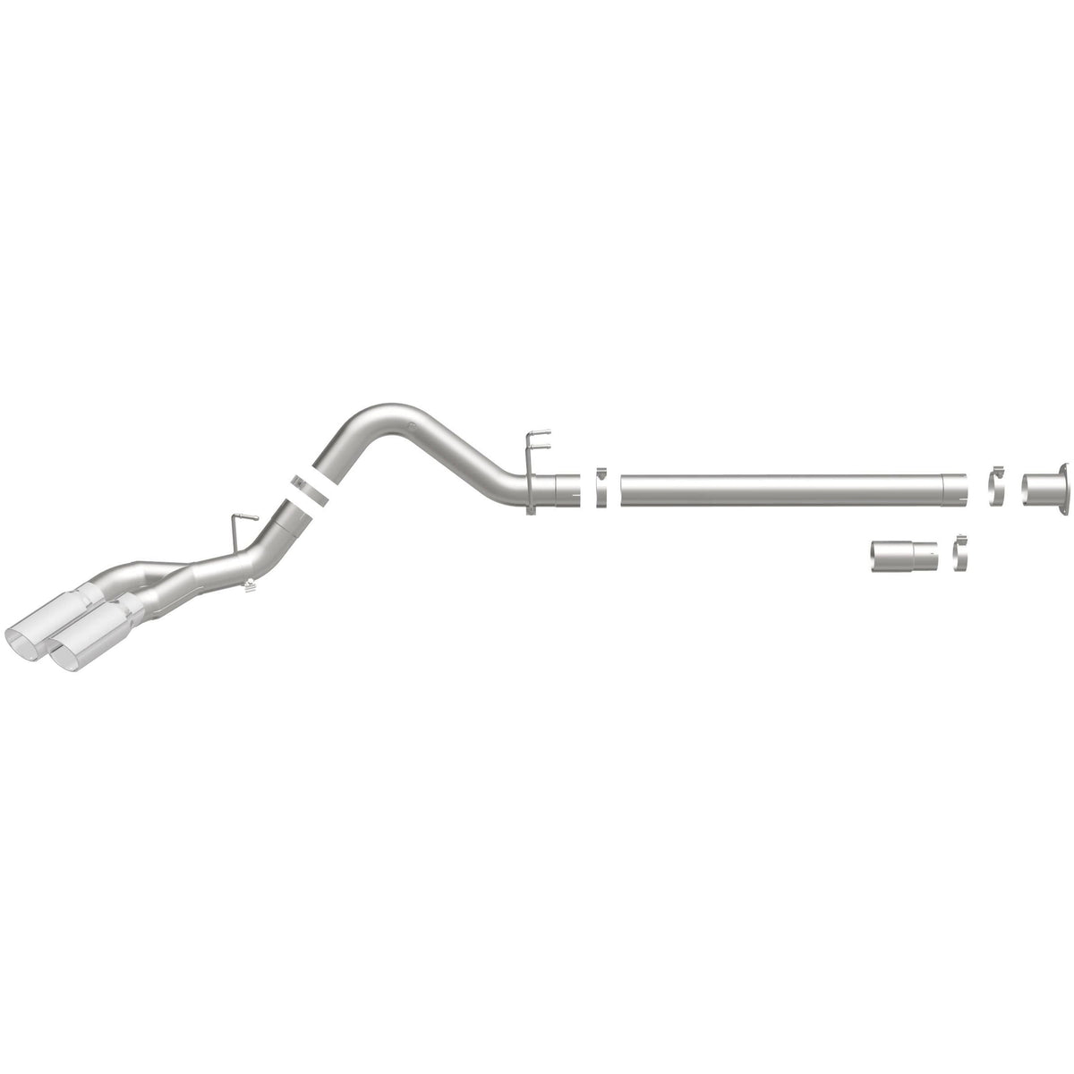 MagnaFlow Black DPF Series DPF-back výfuk – Ford F-250 Super Duty 6,7 (2011–2019) a další, 2 koncovky vpravo za zadním kolem