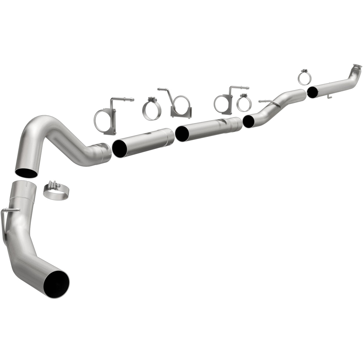 MagnaFlow Custom Builder Series downpipe-back výfuk Ø 4″ (102 mm), pohliníkovaná ocel – Chevrolet Silverado 3500 6,6 (2001–2004) a další - 18980