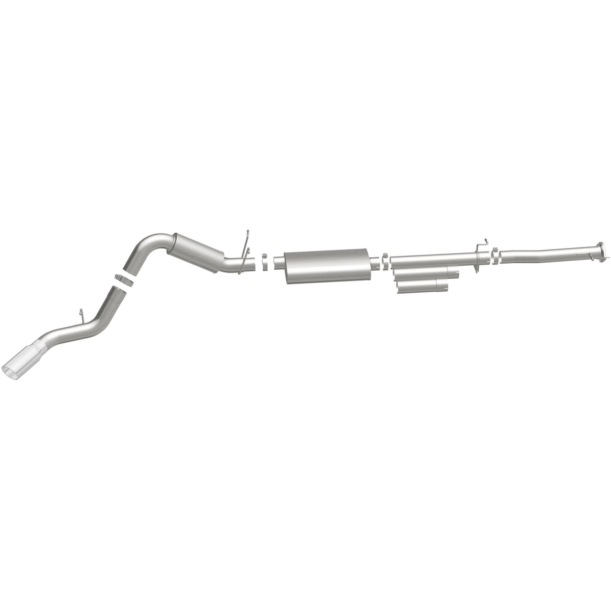 MagnaFlow Street Series cat-back výfuk – Chevrolet Silverado 2500 HD 6,0 (2011–2019) a další, koncovka Ø 5″ vpravo vzadu