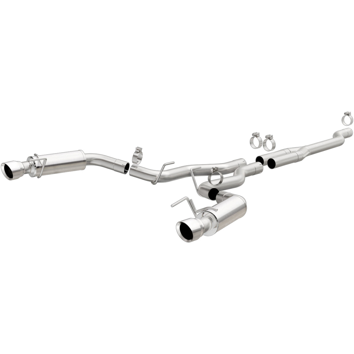 MagnaFlow Competition Series cat-back výfuk – Ford Mustang 2,3 (2015–2023), leštěné koncovky - 19191