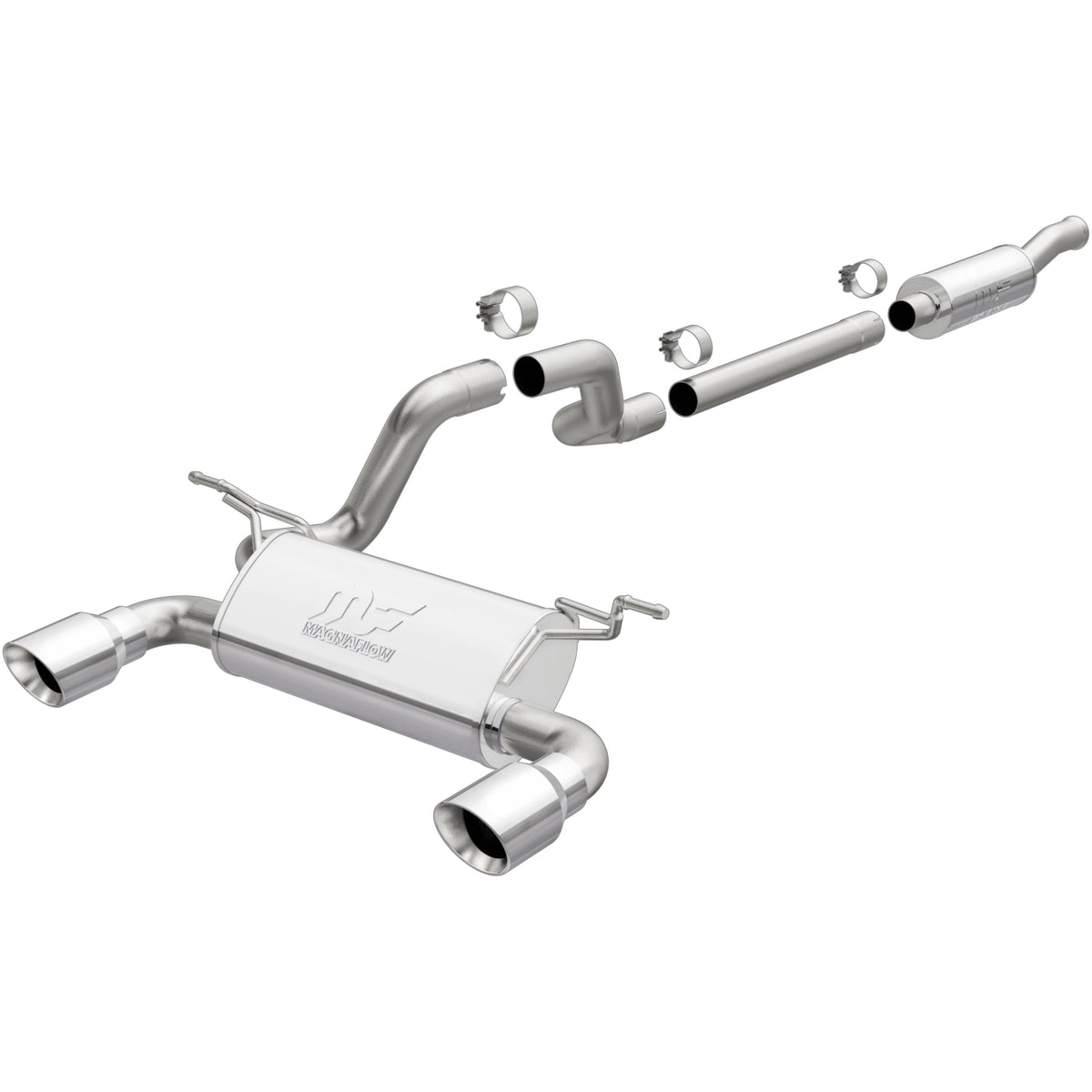 MagnaFlow Street Series cat-back výfuk – Jeep Wrangler 2,0 (2018–2026)