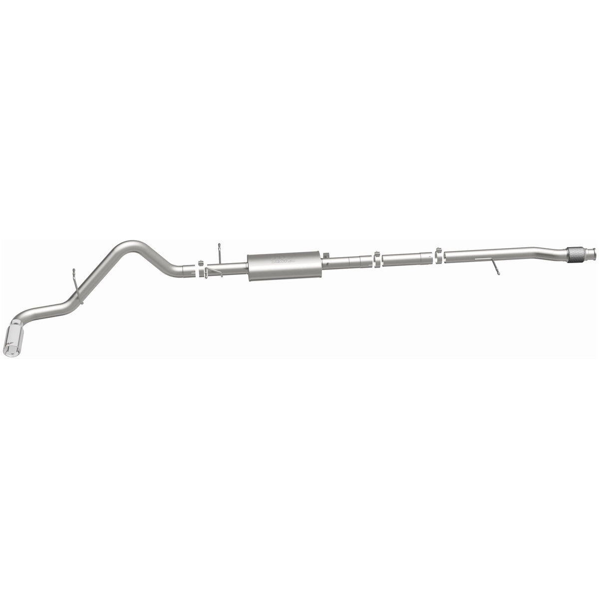 MagnaFlow Street Series cat-back výfuk – Chevrolet Silverado 1500 (2019–2021) / GMC Sierra 1500 (2019–2021), koncovka Ø 4″ vpravo vzadu