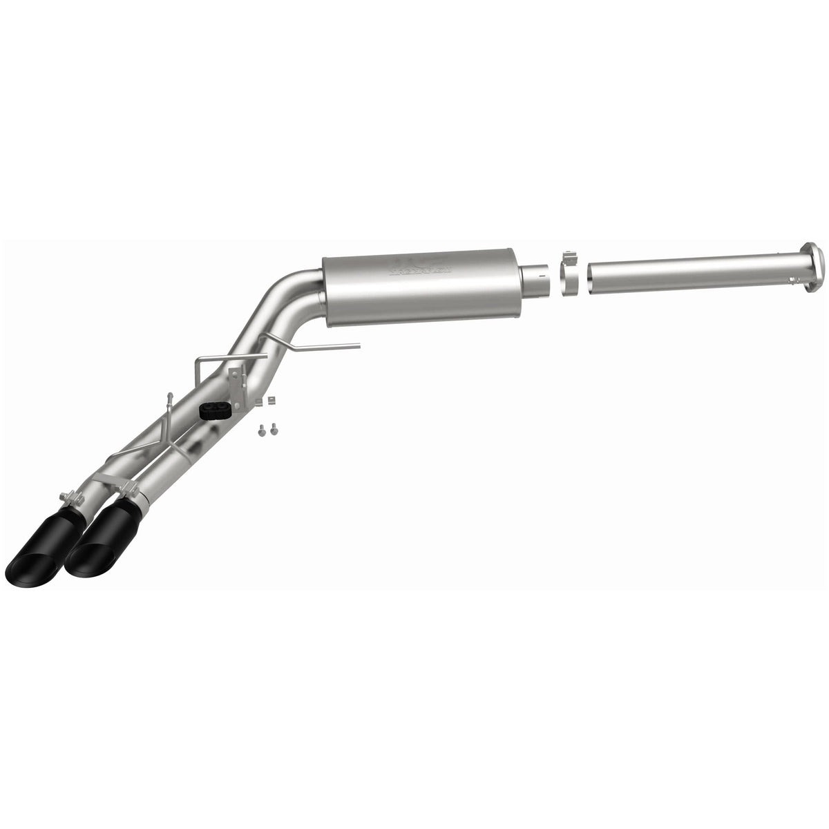 MagnaFlow Street Series cat-back výfuk – Ford F-150 (2015–2020), 2 černé koncovky vpravo před zadním kolem - 19497