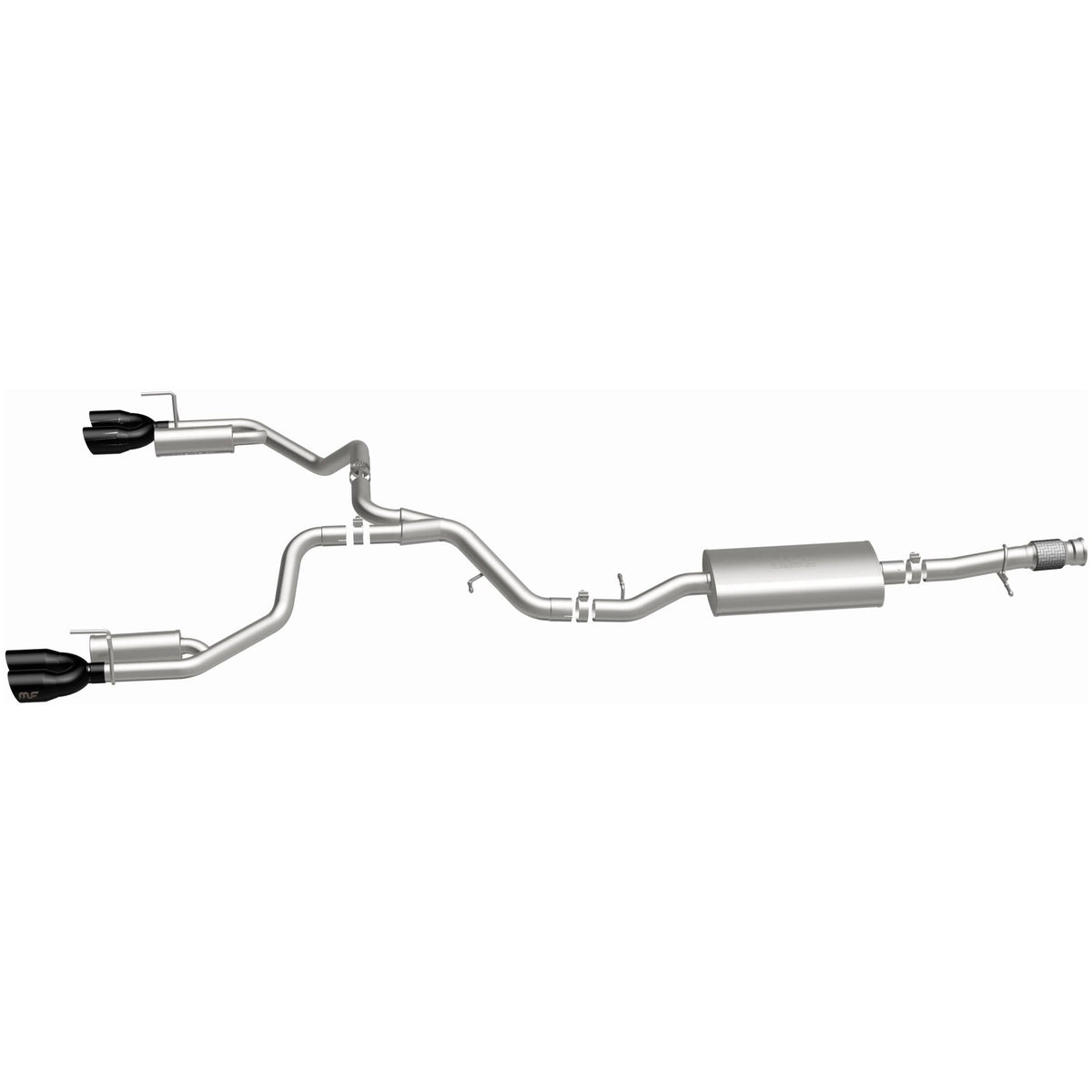 MagnaFlow Street Series cat-back výfuk – Cadillac Escalade 6,2 (2021) / Chevrolet Tahoe 6,2 (2021) a další, koncovky Black Chrome - 19580