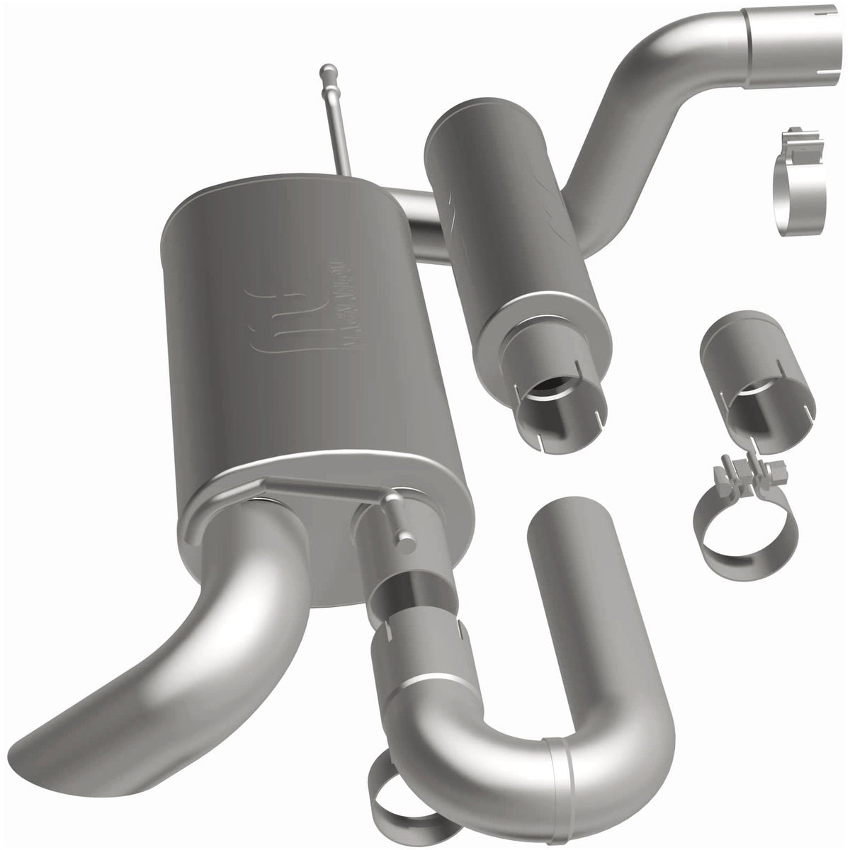 MagnaFlow Overland Series axle-back výfuk – Jeep Wrangler 2,0 / 3,6 (2018–2026) - 19620