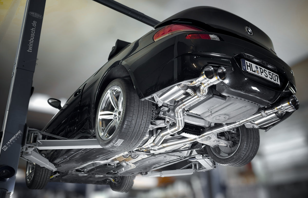 Sportovní klapkový výfuk Hurricane 3,5″ – BMW E63 M6
