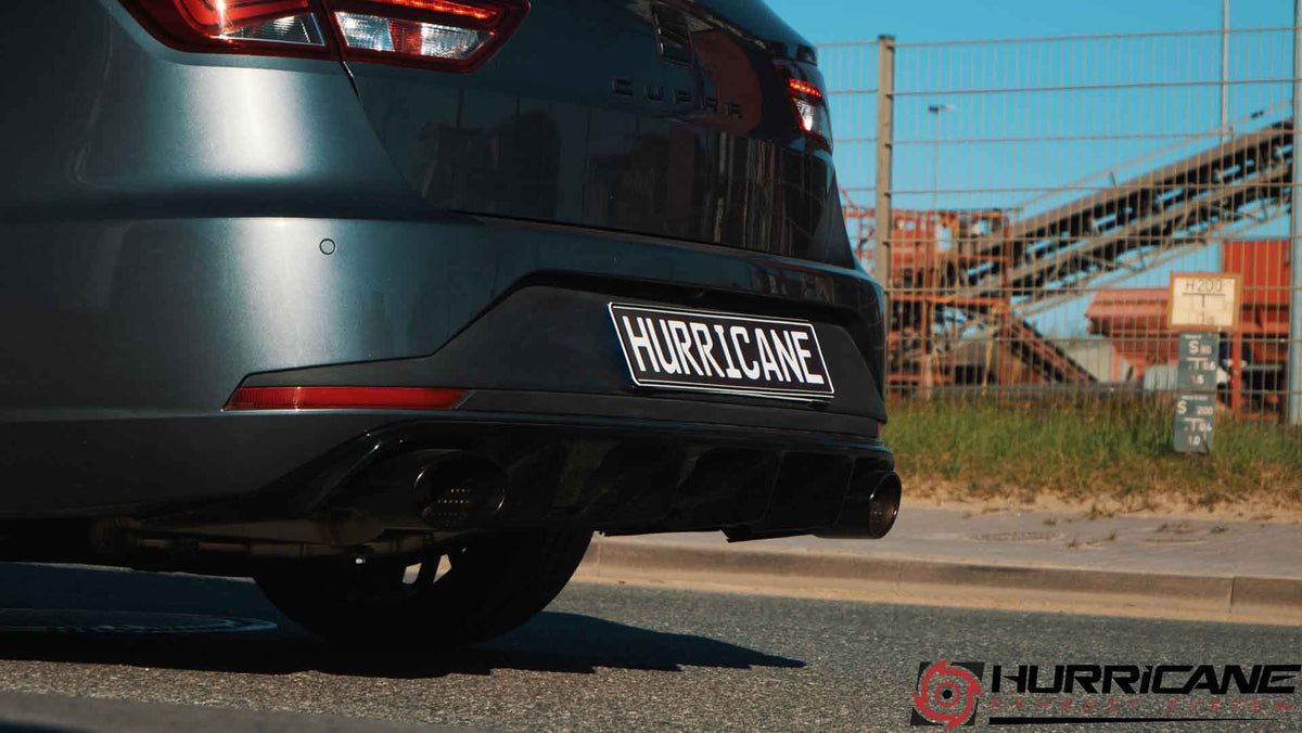 Sportovní klapkový výfuk Hurricane 3,5″ – Seat Leon Cupra ST 290 FWD s OPF 5F verze V3 facelift