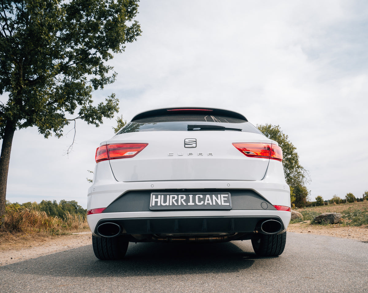 Sportovní klapkový výfuk Hurricane 3,5″ – Seat Leon Cupra ST 300 FWD 5F verze V2