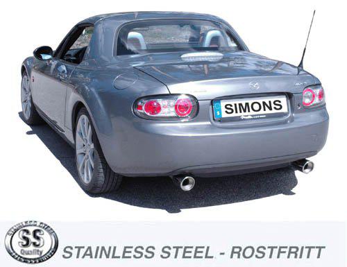 Sportovní zadní tlumič Simons – MAZDA MX-5 (Miata) typ NC (2005–2015) - 014DB89R