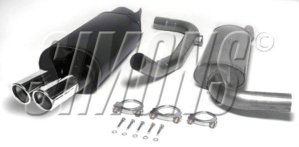 Sportovní výfuk Simons – VOLVO S40/V40 Turbo 2.0T/T4 facelift (2001–2004) - 019-H6D