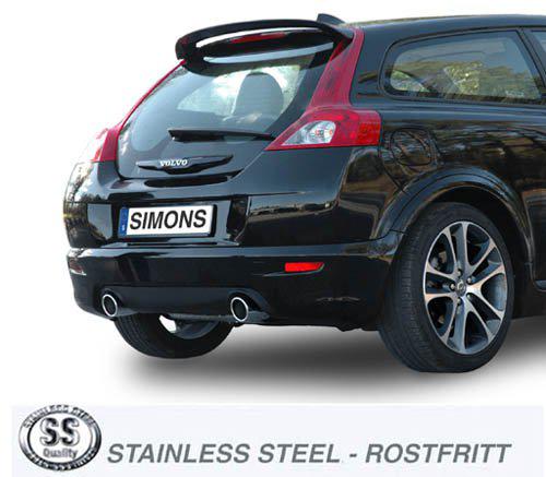 Sportovní výfuk Simons – VOLVO C30 Turbo T5 (2006–2009) - 019-HCR