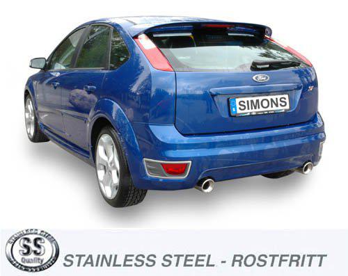 Sportovní výfuk Simons – FORD Focus ST 225 k (2005–2010) - 019-HFR