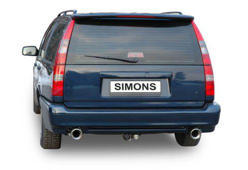 Sportovní výfuk Simons – VOLVO C70 Turbo (1996–2005) / 850 Turbo (1991–1997) a další