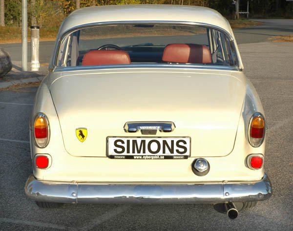Sportovní výfuk Simons – VOLVO Amazon příruba se dvěma otvory (1967–1970) - 025-K