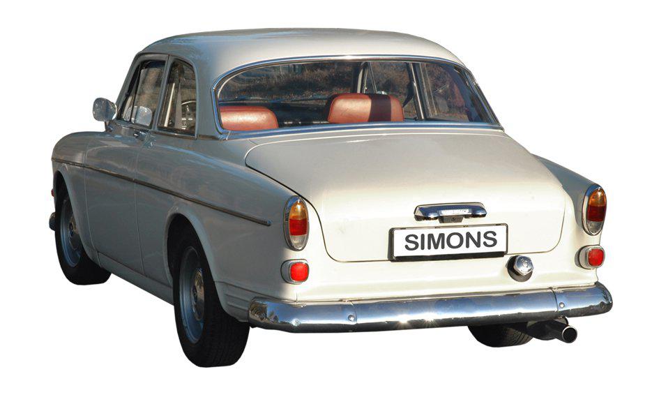Sportovní výfuk Simons – VOLVO Amazon příruba se dvěma otvory (1967–1970) - 025-K2