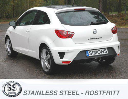 Sportovní výfuk Simons – SEAT Ibiza Cupra 1.4 TSI (2009–2016) - 027-HCR