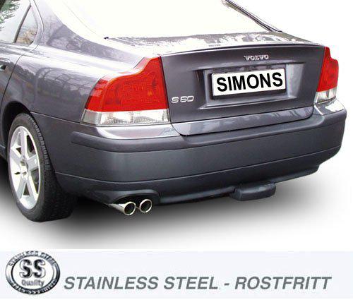 Sportovní výfuk Simons – VOLVO S60 R / S60 / V60 V70N R (2003–2007) - 02B-H5R