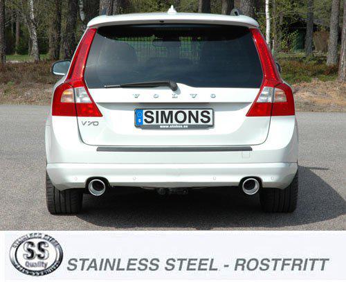 Sportovní výfuk Simons – VOLVO V70/XC70 AWD D4/D5 / V70/XC70 2WD 1.6D/D2/D3/D4/D5 (2007–2016) - 02DDH81R
