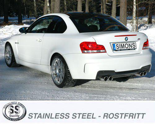 Sportovní výfuk Simons – BMW Series 1 M (2011–2012) - 035DB1DR