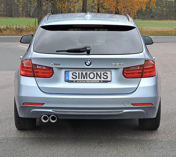 Sportovní výfuk Simons – BMW Řada 3 F30/F31 316D/318D/320D / Řada 4 F32/F33/F36 420D (2011–6/2015)