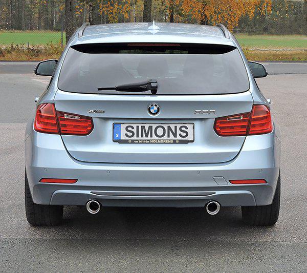 Sportovní výfuk Simons – BMW Řada 3 F30/F31 320i/328i / Řada 4 F32/F33/F36 420i/428i (2011–6/2015)