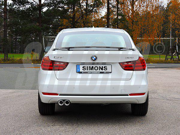 Sportovní výfuk Simons – BMW Řada 3 F34 320i GT 2,0T 135 kW (2011–5/2016)