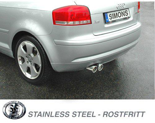 Sportovní zadní tlumič Simons – AUDI A3 (8P) 2WD 1.4TFSI/2.0TFSI (2004–2013) / VOLKSWAGEN Golf V GTI/GTI Edition 30 2.0TFSI (2004–2009) a další