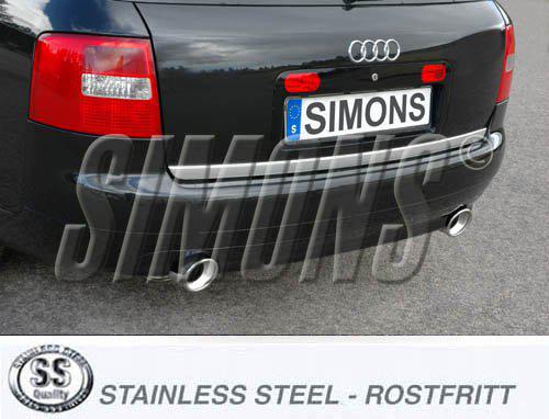 Sportovní výfuk Simons – AUDI A6 (C5) Quattro 2.4/3.0 (1997–2004) - 042DHBR