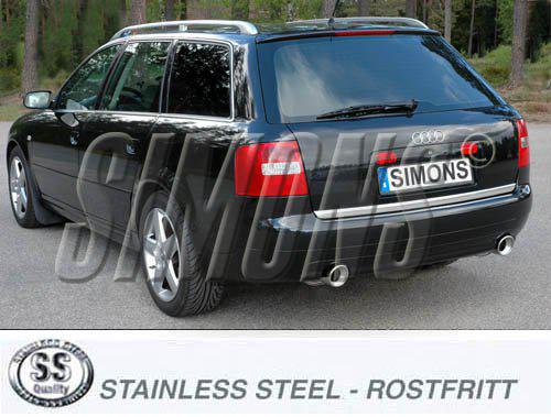 Sportovní výfuk Simons – AUDI A6 (C5) Quattro 2.7T V6 Biturbo/2.5 V6 TDI (1997–2004) - 042DHDR