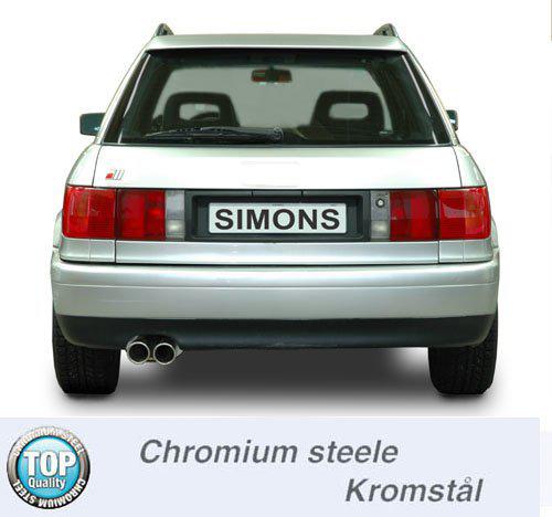 Sportovní výfuk Simons – AUDI S2/RS2 (B4) Quattro Avanat/2.2i (1991–1995) - 043-H5DR