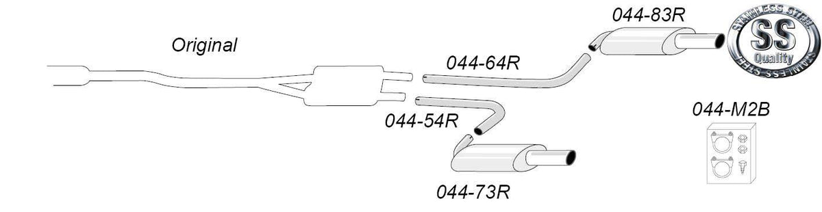 Sportovní zadní tlumič Simons – AUDI A4 (B7) Quattro 1.8T/2.0TFSI (2005–2008) - 044DB5R