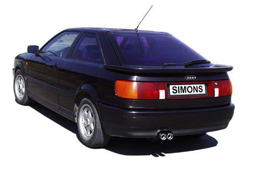 Sportovní výfuk Simons – AUDI 80 typ 89 1.6/1.8/1.9/2.0 (9/1986–1991) / 90 typ 89 2.0/2.3 (ne pro 20V) (9/1986–1991) a další - 045-H1R