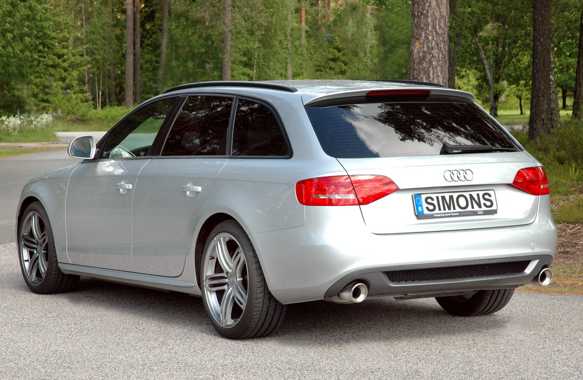 Sportovní výfuk Simons – AUDI A4 (B8) 2WD/Quattro 1.8T/2.0T (2008–2016) / A5 (B8) 2WD/Quattro 1.8T/2.0T (2006–2016)