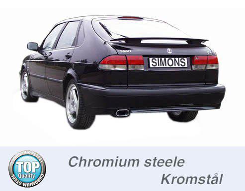 Sportovní výfuk Simons – SAAB 9-3 2.0T (1998–2002) - 063-H6