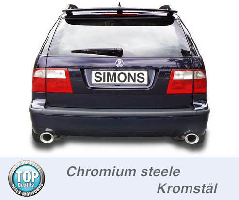 Sportovní výfuk Simons – SAAB 9-5 Turbo 2.0/2.3 (1998–2005) / 9-5 Aero (1998–2003) - 064DH6